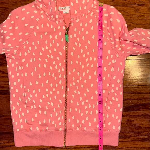 JCrew Crewcuts Everyday Girls Strawberry Full Zip Hoodie Size 4-5 - Picture 10 of 11